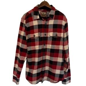 Men’s Small Wind River Red & Black Lumberjack Plaid Flannel | Cotton Blend | GUC
